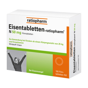 Eisentabletten-ratiopharm N 50 mg Filmtabletten