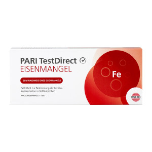 PARI TestDirect Eisenmangel Selbsttest Blut