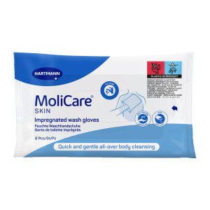 MoliCare Skin Feuchte Waschhandschuhe