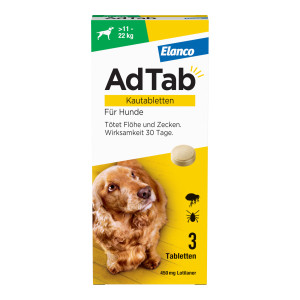 AdTab Kautabletten für Hunde über 11 bis 22 kg