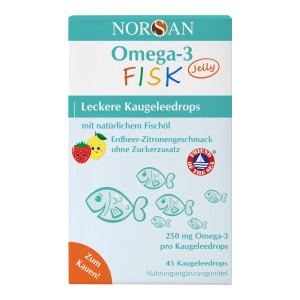 Norsan Omega-3 Fisk Jelly Dragees für Kinder