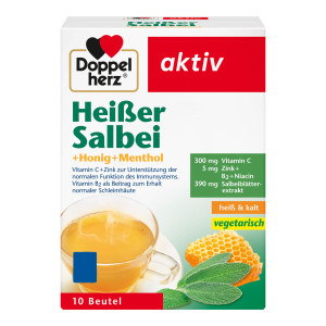 Doppelherz Heißer Salbei+Honig+Menthol Granulat