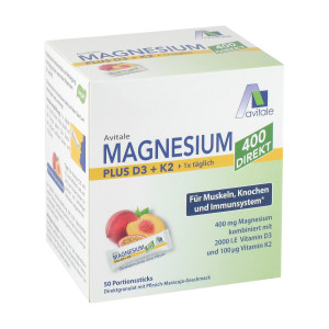 Magnesium 400 + D3 + K2 Direktsticks