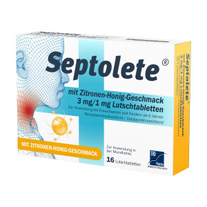 Septolete Zitrone-Honig 3 mg/1 mg Lutschtabletten