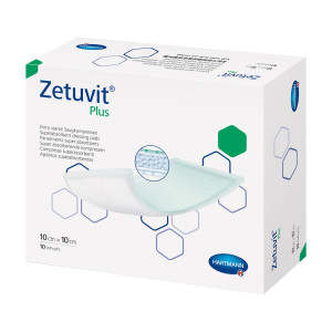 Zetuvit Plus Extrastarke Saugkompressen Steril 10x10 cm