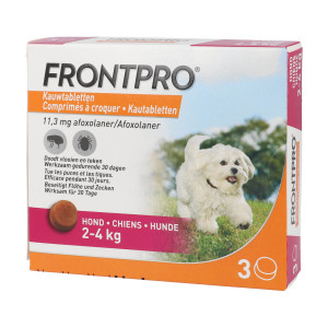 Frontpro 11 mg Kautabletten für Hunde XS