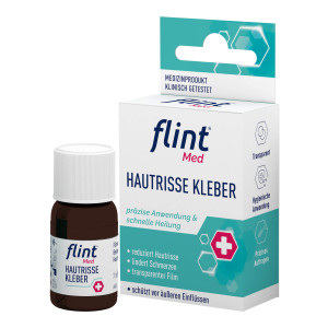 Flint Med Hautrisse Kleber