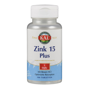 KAL Zink 15 Plus Tabletten