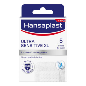 Hansaplast Ultra Sensitive Wundverband XL 5 x 7,2 cm