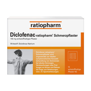 Diclofenac ratiopharm Schmerzpflaster