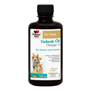 Doppelherz für Tiere Gelenk Öl Omega-3 für Katzen und Hunde