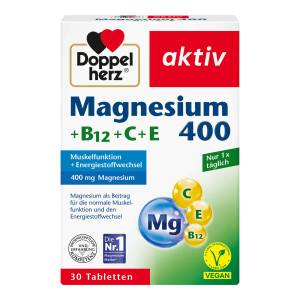 Doppelherz aktiv Magnesium 400+B12+C+E Tabletten