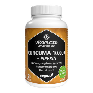 Vitamaze Curcuma 10.000+Piperin Kapseln