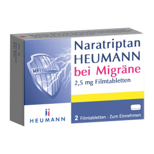 Naratriptan HEUMANN bei Migräne 2,5 mg Filmtabletten