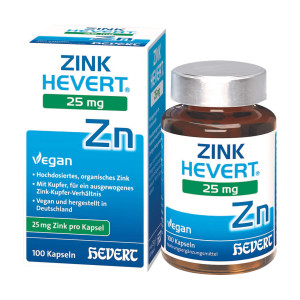 Zink Hevert 25 mg Kapseln