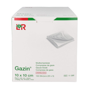 Gazin Mullkompressen 10x10 cm steril 8fach