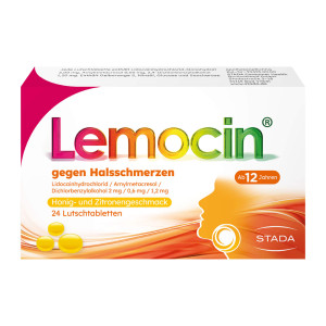 Lemocin gegen Halsschmerzen Honig-Zitrone