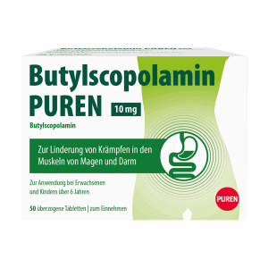 Butylscopolamin PUREN 10 mg überzogene Tabletten