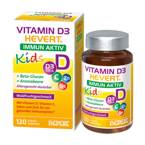 Vitamin D3 Hevert Immun Aktiv Kids Lutschtabletten