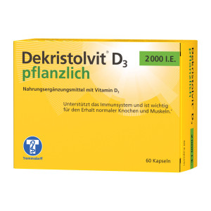 Dekristolvit D3 2000 I.E. pflanzlich Kapseln