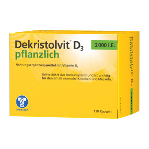 Dekristolvit D3 2000 I.E. pflanzlich Kapseln