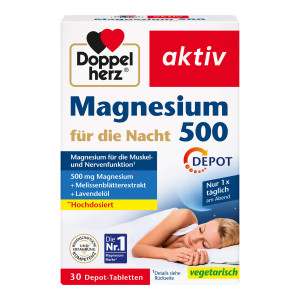 Doppelherz aktiv Magnesium 500 für die Nacht Tabletten