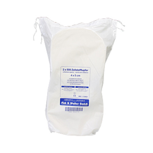 Zellstofftupfer 4x5cm hochgebleicht Rolle