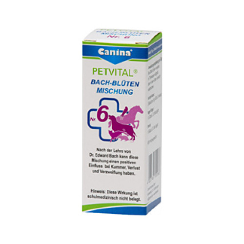 Petvital Bachblüten Nr. 6 Globuli Vet.