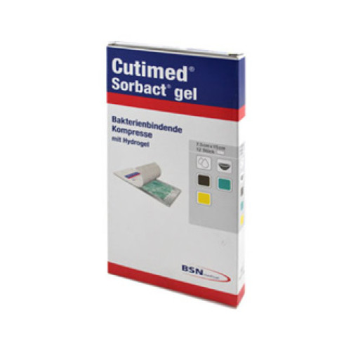 Cutimed Sorbact Gel Kompressen 7,5x15 cm