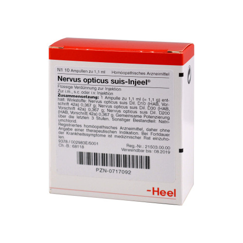 Nervus Opticus Suis Injeel Ampullen