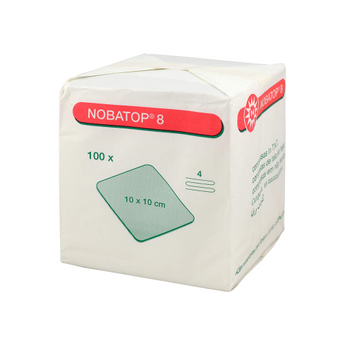 Nobatop 8 Kompressen 10x10 cm Unsteril