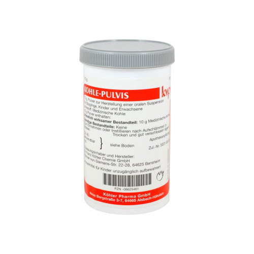 Kohle pulvis Pulver