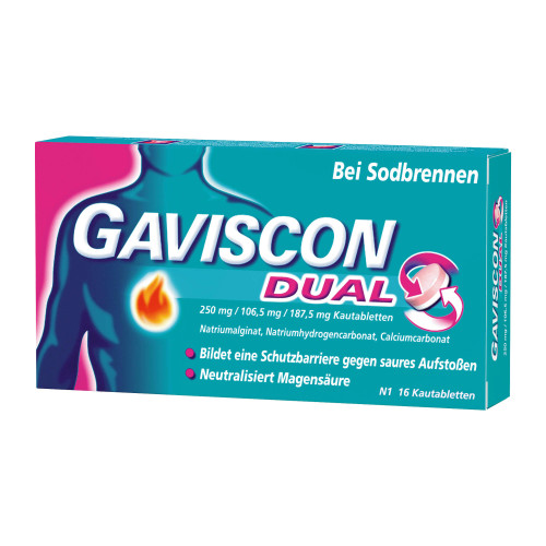 Gaviscon Dual Kautabletten bei Sodbrennen