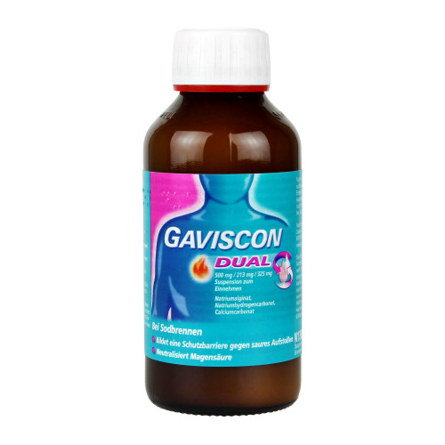Gaviscon Dual Suspension bei Sodbrennen