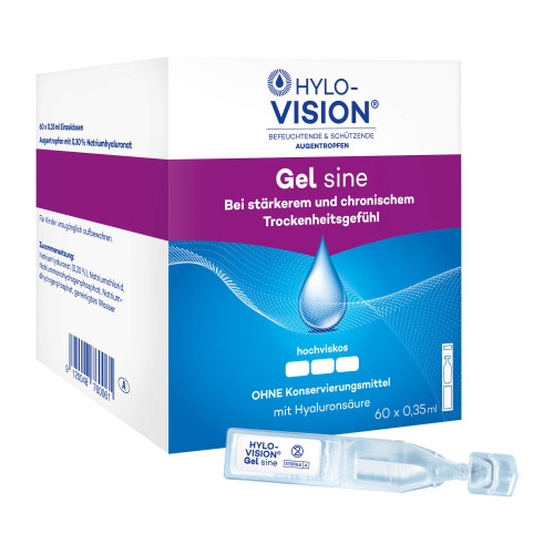 Hylo-Vision Gel sine Einzeldosispipetten