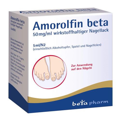 Amorolfin beta 50 mg/ml wirkstoffhaltiger Nagellack