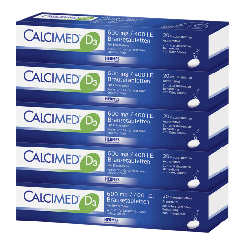 Calcimed D3 600 mg / 400 I.E. Brausetabletten
