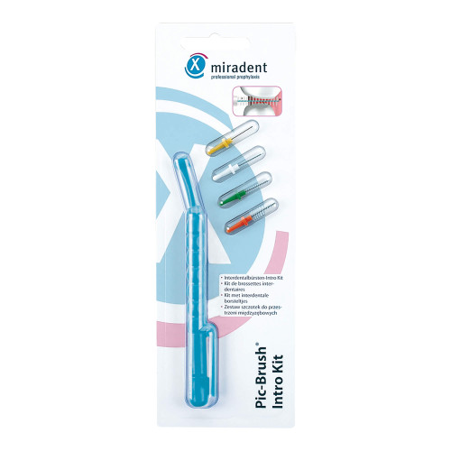Miradent Pic-Brush Intro Kit blau-transparent