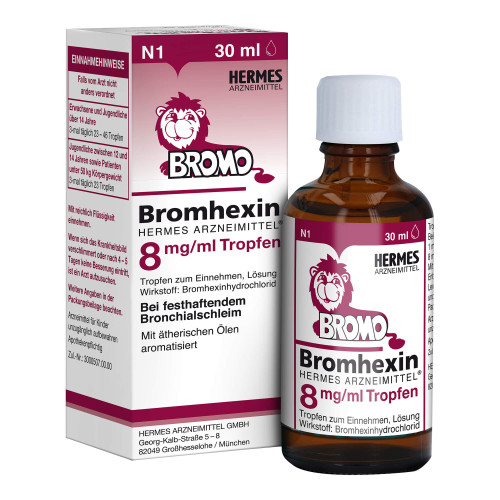 Bromhexin Hermes Arzneimittel 8 mg/ml Tropfen