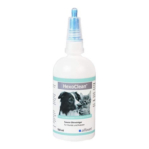 HexoClean saurer Ohrreiniger für Hunde und Katzen