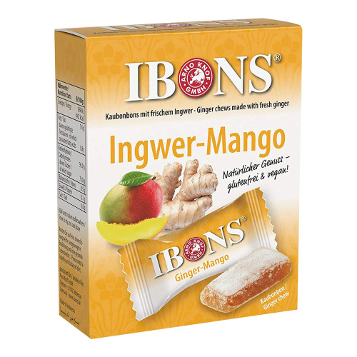 IBONS Ingwer Mango Box Kaubonbons
