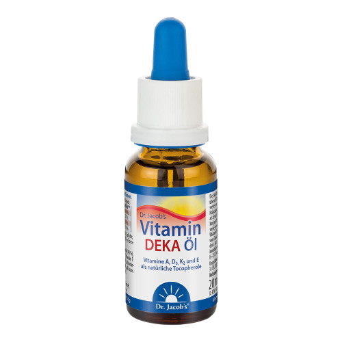 Dr. Jacob's DEKA Öl 800 IE Vitamin D3+K2+A+E 640 Tropfen