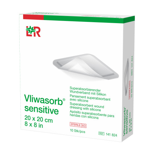 Vliwasorb sensitive Superabsorb. Wundverband 20x20 cm