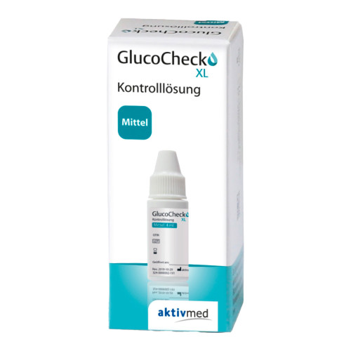 GlucoCheck XL Kontrolllösung mittel