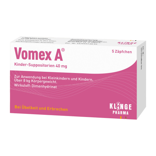 Vomex A Kinder-Suppositorien 40 mg