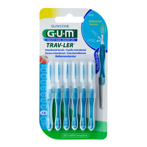 GUM Trav-Ler Interdentalbürsten ISO 5 blau