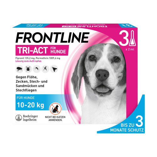 Frontline Tri-Act Lösung zum Auftropfen für Hunde 10-20 kg