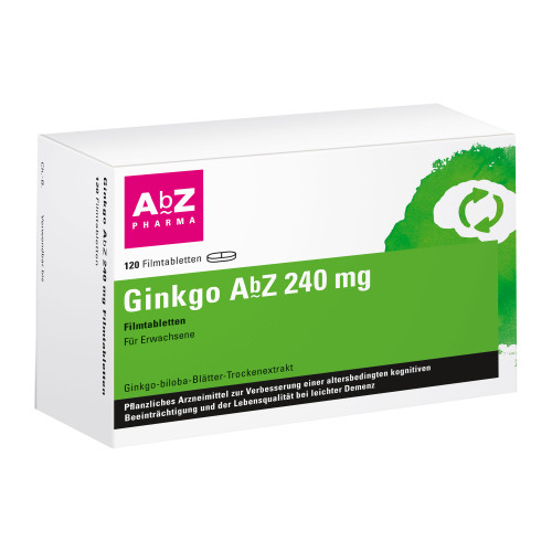 Ginkgo AbZ 240 mg Filmtabletten mit Ginkgo biloba