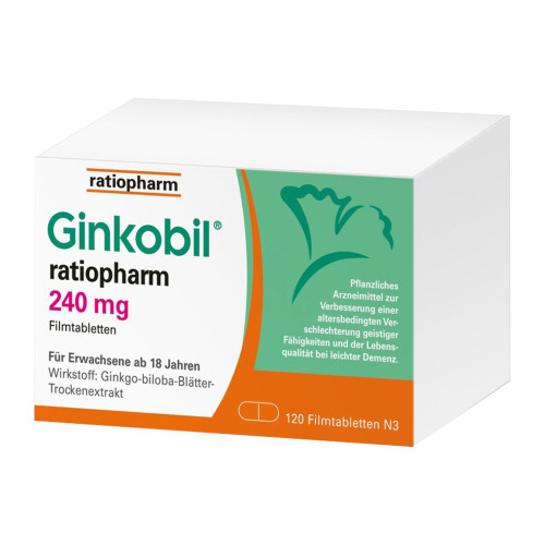 Ginkobil ratiopharm 240 mg, mit Ginkgo biloba