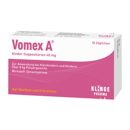 Vomex A Kinder-Suppositorien 40 mg